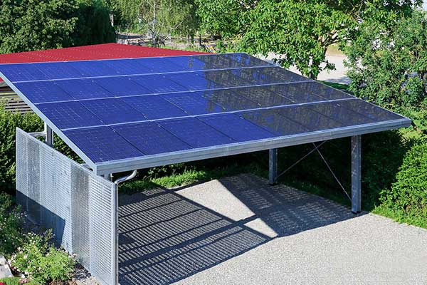 太陽(yáng)能電池板棚